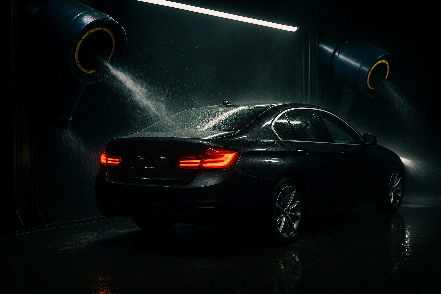 High-velocity air dryers removing water