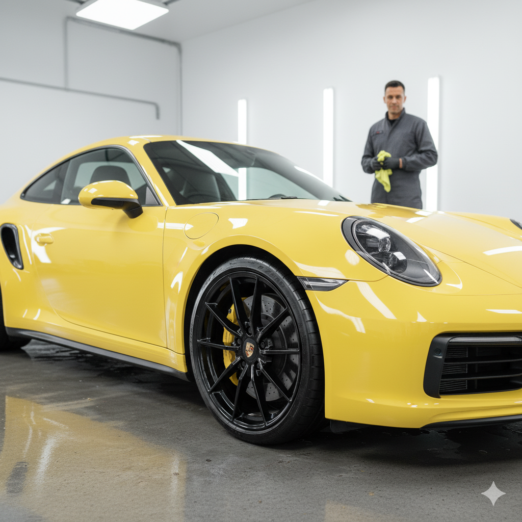 Glossy exterior after express wash