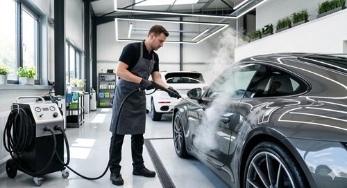 Eco-friendly Steam Car Wash Franchise - water-saving technology