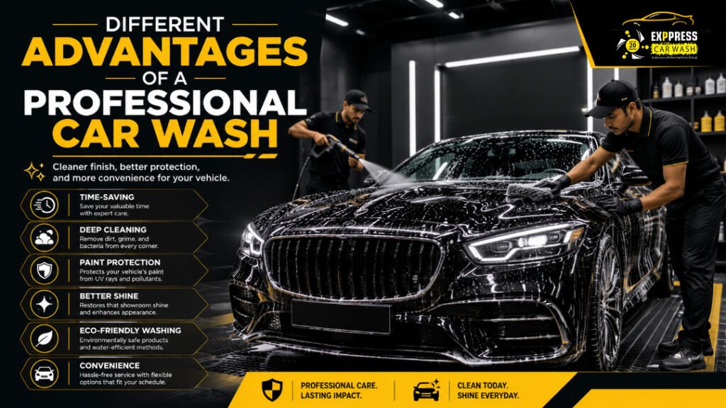 Different advantages of a professional car wash ?